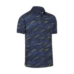 Callaway X All Over Active Print Polo NAVY BLAZER