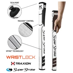 Superstroke Traxion Wrist Lock Black/White