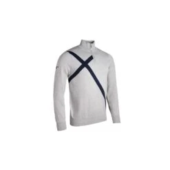 Glenmuir Saltire Zip Neck Sweater