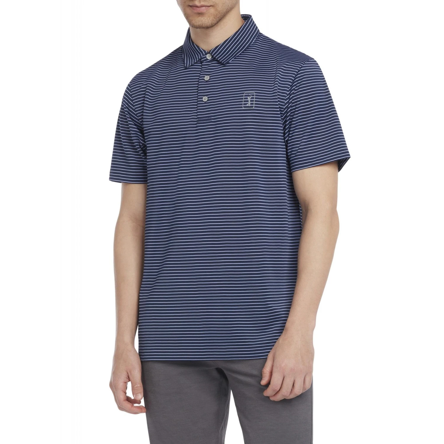 Mens Feeder Stripe Polo Shirt (Caviar) 11 Mens Feeder Stripe Polo Shirt (Caviar) - Image 11