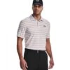 Under Armour Playoff 3.0 Stripe Polo Halo Gray/Orange
