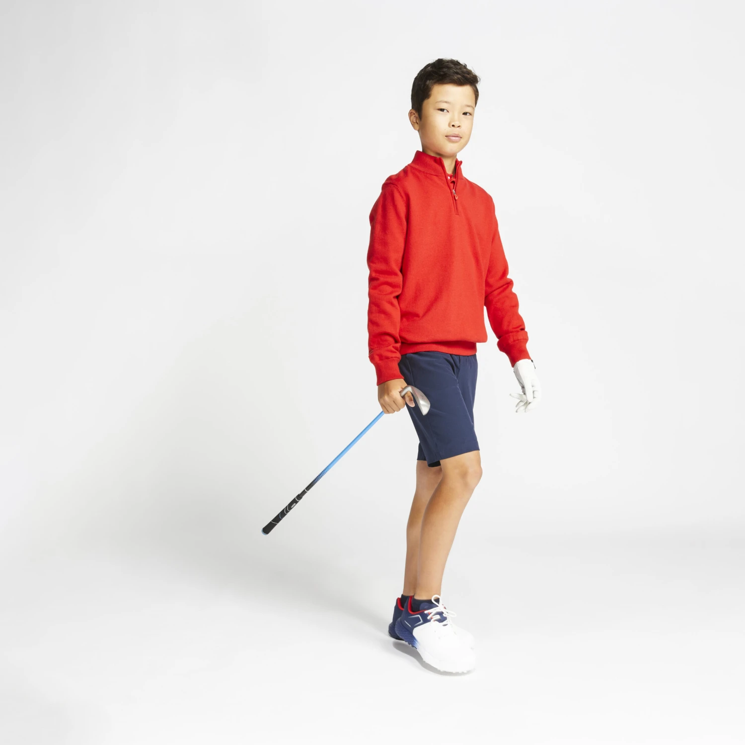 Kids Golf Windbreaker Pullover MW500 Navy Blue 8 Kids Golf Windbreaker Pullover MW500 Navy Blue - Image 8