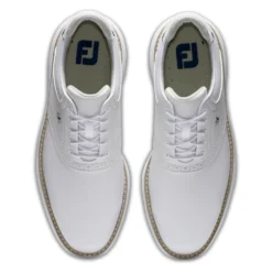 MEN'S GOLF SHOES FOOTJOY WATERPROOF - TRADITIONS WHITE -Eagle Swing Outlet k24589be3ca9e1a31fac0700a7aec9c3c