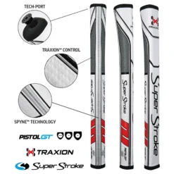 Superstroke Traxion Pistol GT Tour White/Red/Grey