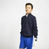 Kids Golf Windbreaker Pullover MW500 Navy Blue