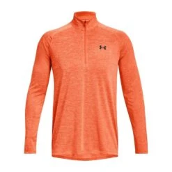 Under Armour Mens Tech 2.0 1/2 Zip Orange Blast