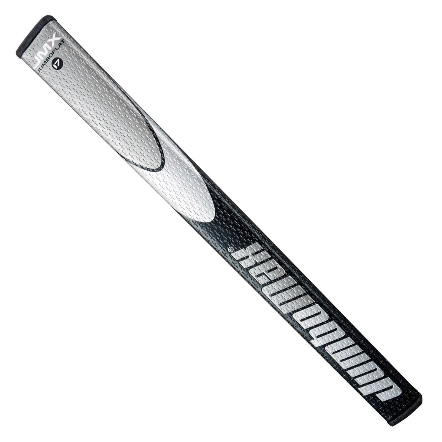 JMX JumboFlat 17in Black/Silver Putter Grip 1 JMX JumboFlat 17in Black/Silver Putter Grip