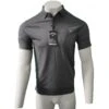 Callaway SS HEATHER POLO W/ T BLACK HEATHER