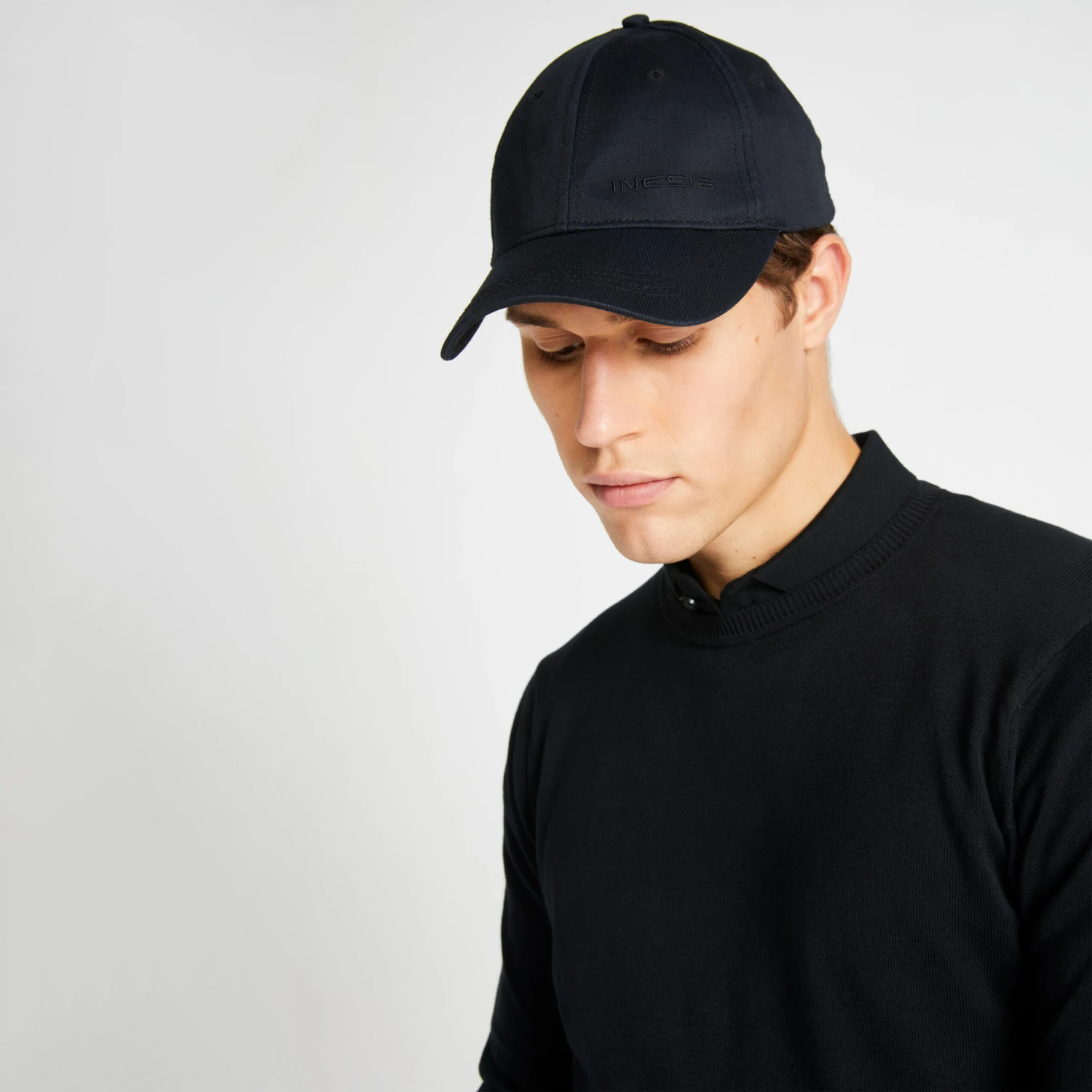 Men's Golf Crew Neck Pullover MW500 Black 2 Men's Golf Crew Neck Pullover MW500 Black - Image 2