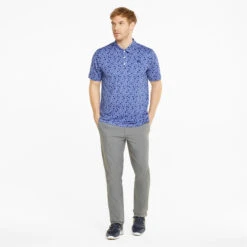 Puma Mens Mattr Beach Trip Golf Polo Shirt - Lavendar Pop -Eagle Swing Outlet k3e7b8ca83ba93c86f3545b3e1d0b4a24