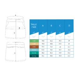 Girl's Golf Skort MW500 White -Eagle Swing Outlet k434c756c20a1d2b0b8a90c1d94d65bf5