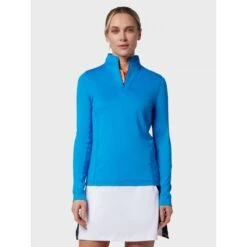 Callaway Ladies Uv50 1/4 Zip Chev Top BLUE SEA STAR -Eagle Swing Outlet k46ff2aeaf0c8e1695a380e068f654ad1