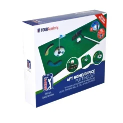 PGA TOUR 6ft Putting Mat With Collapsible Putter -Eagle Swing Outlet k49819b3449f468340786942fc427d77d