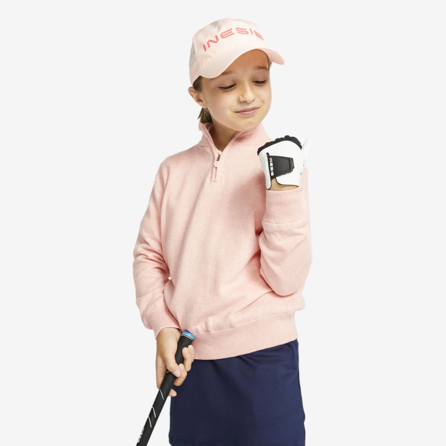 Kids Golf Windbreaker Pullover MW500 Navy Blue 12 Kids Golf Windbreaker Pullover MW500 Navy Blue - Image 12