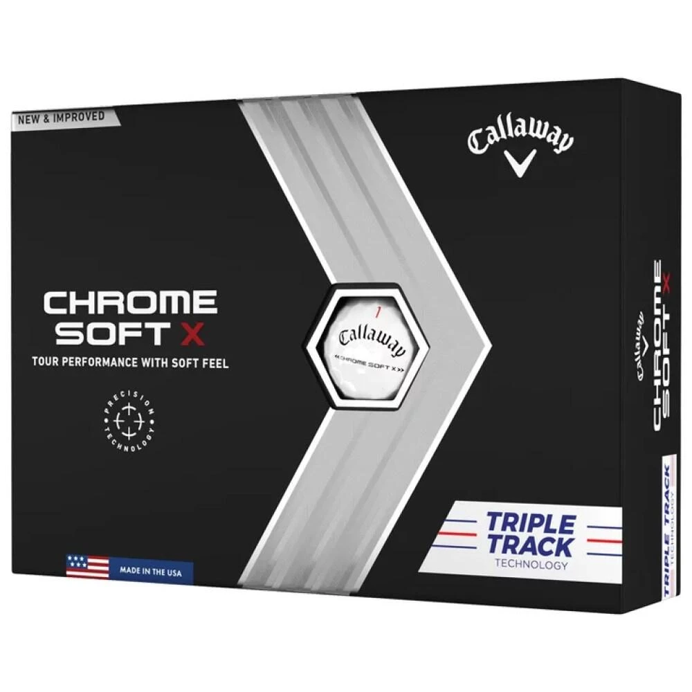 Callaway 2022 CHROME SOFT X TRIPLE TRACK Dozen Golf Balls 1 Callaway 2022 CHROME SOFT X TRIPLE TRACK Dozen Golf Balls