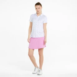 Puma Womens CLOUDSPUN Garden Golf Polo Shirt - Bright White -Eagle Swing Outlet k4f6ebdfb85d26bb0947151c03b61f087