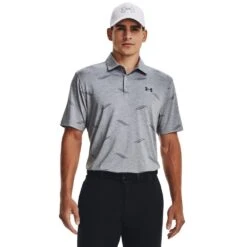 Under Armour Mens Playoff Deuces Jacq Polo Halo Gray/Steel