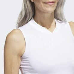 ADIDAS Embossed Sleeveless Polo Shirt -Eagle Swing Outlet k52c31f7ceb9e24924bdd290ea184212d