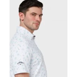Callaway All Over Golf & Tucan Print Polo BRIGHT WHITE -Eagle Swing Outlet k52de6fa4381d1da142f09bbf848f5a17
