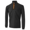 ISLAND GREEN RIB YOKE ZIP TOP LAYER BLACK/TANGERINE