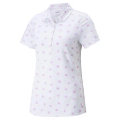Puma Womens CLOUDSPUN Garden Golf Polo Shirt - Bright White -Eagle Swing Outlet k6ae906d8b7453c787f1bf8a8cdf18503