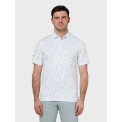 Callaway All Over Golf & Tucan Print Polo BRIGHT WHITE -Eagle Swing Outlet k6c159c85df93a8903b8dad2f99b9f45b