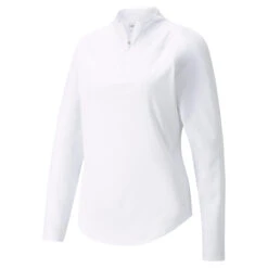 PUMA Womens Shine Quarter-Zip Golf Pullover Jumper Top -Eagle Swing Outlet k7029c38d68f46ec67305e43f3bbea6fe