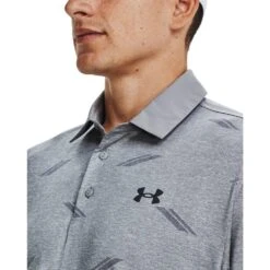Under Armour Mens Playoff Deuces Jacq Polo Halo Gray/Steel -Eagle Swing Outlet k734685194bacd5bbffefa0f998a524e2