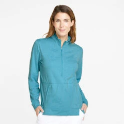 Puma Womens CLOUDSPUN Rockaway Half-Zip Golf Sweatshirt