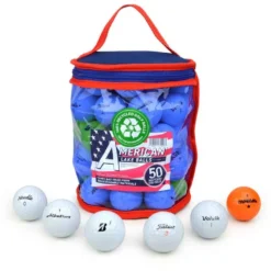 Second Chance 50 Practice Golf Balls With Reusable Zip Top Bag