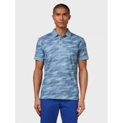 Callaway X All Over Active Print Polo FADED DENIM -Eagle Swing Outlet k868bbc0c697452578a96017686538e17
