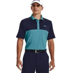 Under Armour Perf 3.0 Color Block Polo Glacier Blue/Navy