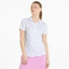 Puma Womens CLOUDSPUN Garden Golf Polo Shirt - Bright White