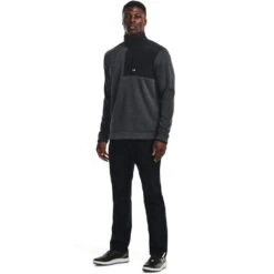 Under Armour Mens Storm SweaterFleece Black/White -Eagle Swing Outlet k910c0fa77b265f36f43c3b263b32152c