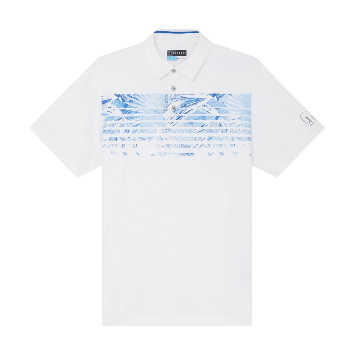 Mens Engineered Tropical Polo Shirt (Caviar) 5 Mens Engineered Tropical Polo Shirt (Caviar) - Image 5