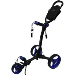 AXGLO TRILITE 3 WHEEL GOLF TROLLEY – BLACK / BLUE