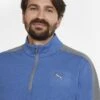 Puma Cloudspun T7 1/4 Zip Cobalt Heather/QUIET SHADE