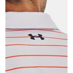 Under Armour Playoff 3.0 Stripe Polo Halo Gray/Orange -Eagle Swing Outlet kb562ae1a973f4a2f77a05b48b8af97aa