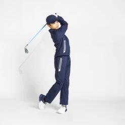 Kids’ Golf Waterproof Rain Trousers RW500 Navy Blue -Eagle Swing Outlet kb8f82ac0d8d88bbce1a4e7f98226d614