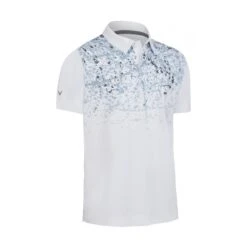 Callaway X Splatter Paint Ombre Polo BRIGHT WHITE