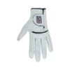 Mens Leather Hand Golf Glove (Bright White)
