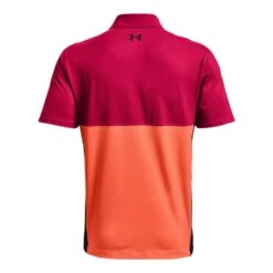 Under Armour 2022 Mens Performance Blocked Polo Pink -Eagle Swing Outlet kd24a5f8ffb40b92df5af3d6e365a78fe