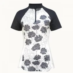 Callaway Ladies Texture Floral Polo BRILLIANT WHITE