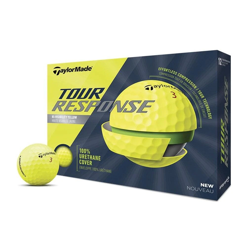TaylorMade 2022 Tour Response Yellow Golf Balls Dz 1 TaylorMade 2022 Tour Response Yellow Golf Balls Dz