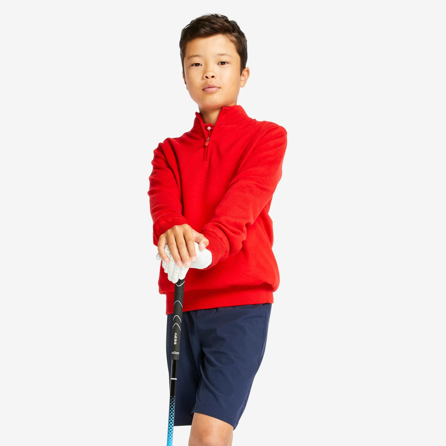 Kids Golf Windbreaker Pullover MW500 Navy Blue 7 Kids Golf Windbreaker Pullover MW500 Navy Blue - Image 7