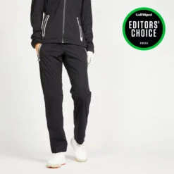 Women's Golf Waterproof Rain Trousers RW500 Navy Blue -Eagle Swing Outlet ke70eb0f1d08f82a6b0e93a405a8a3939