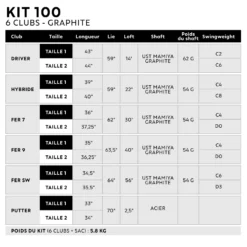 HALF SET 6 GOLF CLUBS RIGHT HANDED GRAPHITE - INESIS 100 -Eagle Swing Outlet ke796ad41b11be4448f4ce1547c72d0fc 1 scaled