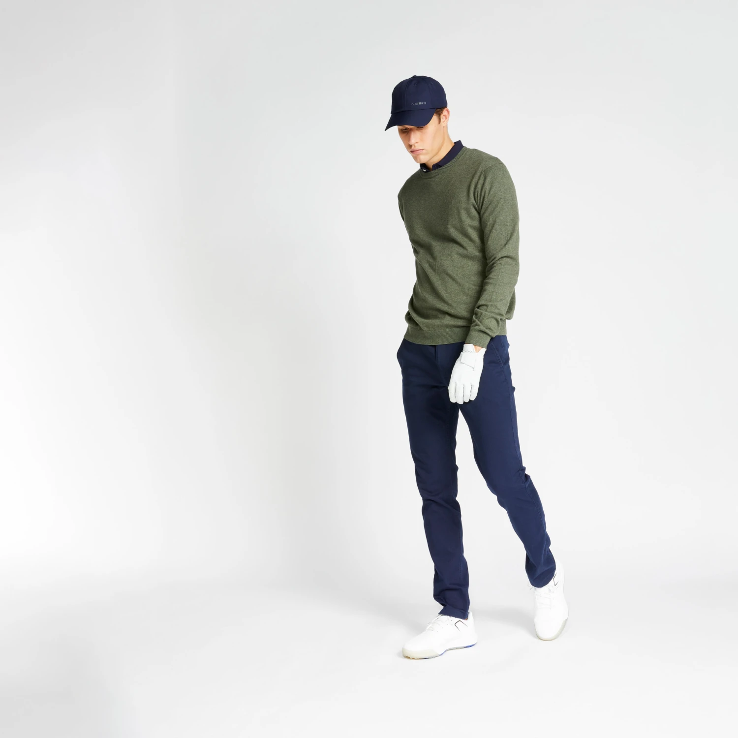 Men's Golf Crew Neck Pullover MW500 Black 15 Men's Golf Crew Neck Pullover MW500 Black - Image 15