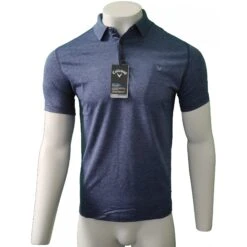 Callaway SS HEATHER POLO W/ T PEACOAT HEATHER