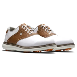 MEN'S GOLF SHOES FOOTJOY - TRADITION WHITE AND BROWN 10 MEN'S GOLF SHOES FOOTJOY - TRADITION WHITE AND BROWN -Eagle Swing Outlet kf8c58b085b9f9285a5ede4f1a24513ab